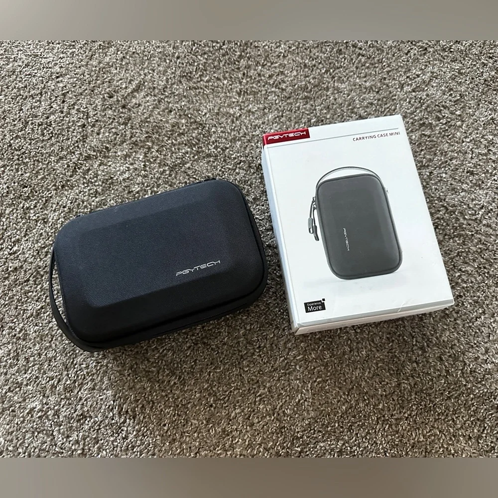 PGYTECH Mini Carrying Case for DJI Osmo or GoPro Pocket black with red trim